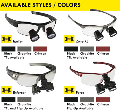 Great Loupe Frame Styles from Under Armour &  SheerVision